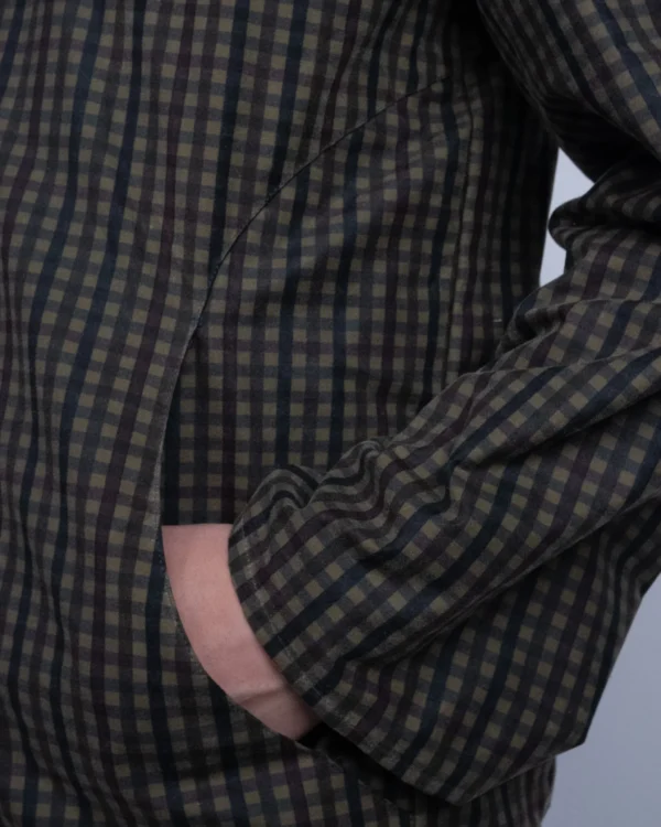 Waxed Checkered Jacket - Image 5